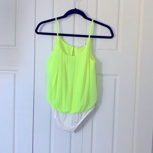 Vibrant Guess Los Angeles Neon Bodysuit
